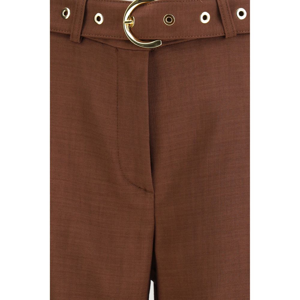 PINKO Brown Viscose Casual Pants | Regal Royce