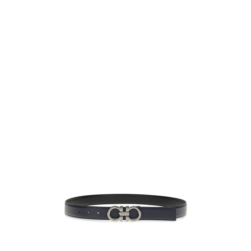 Ferragamo Blue Calf Leather Bos Taurus Regular Belt | Regal Royce