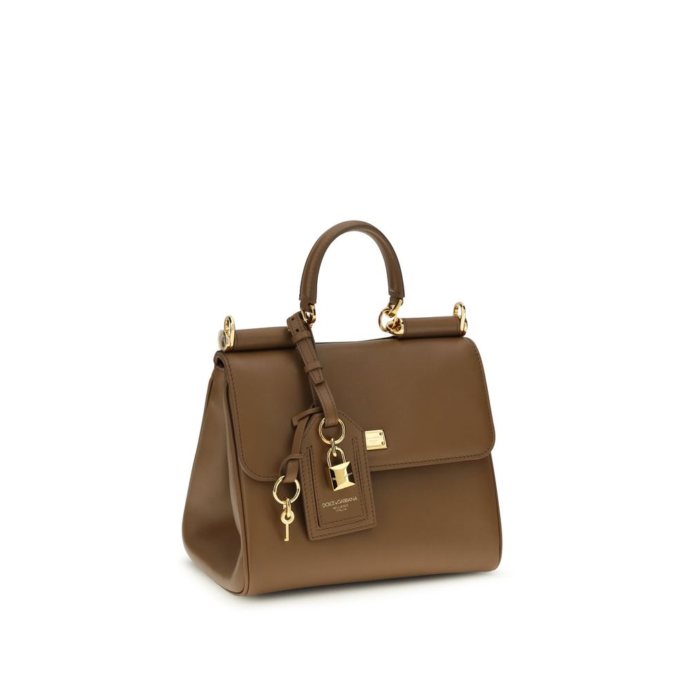 Dolce & Gabbana Brown Calf Leather Bos Taurus Shoulder Bag | Regal Royce