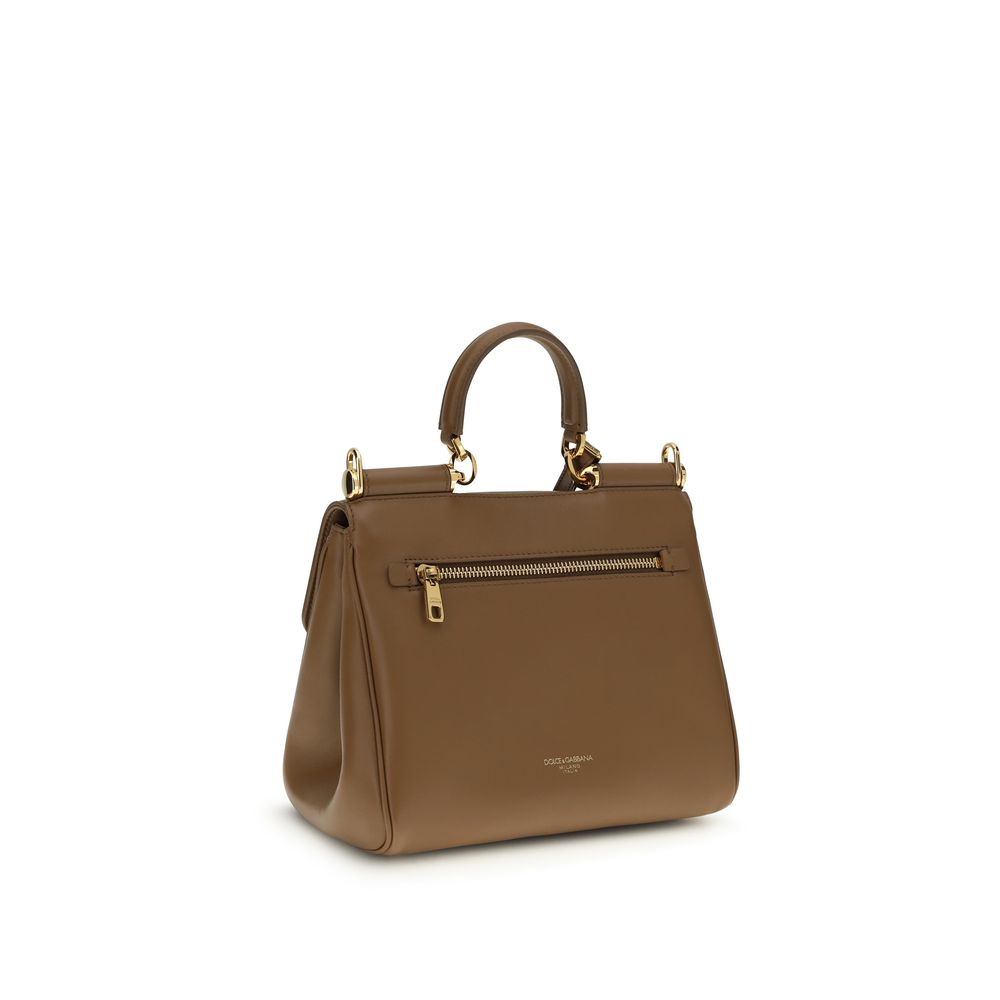 Dolce & Gabbana Brown Calf Leather Bos Taurus Shoulder Bag | Regal Royce