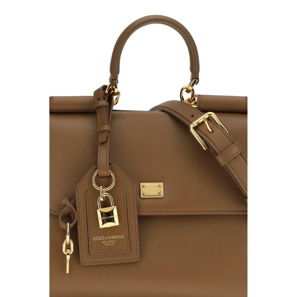 Dolce & Gabbana Brown Calf Leather Bos Taurus Shoulder Bag | Regal Royce