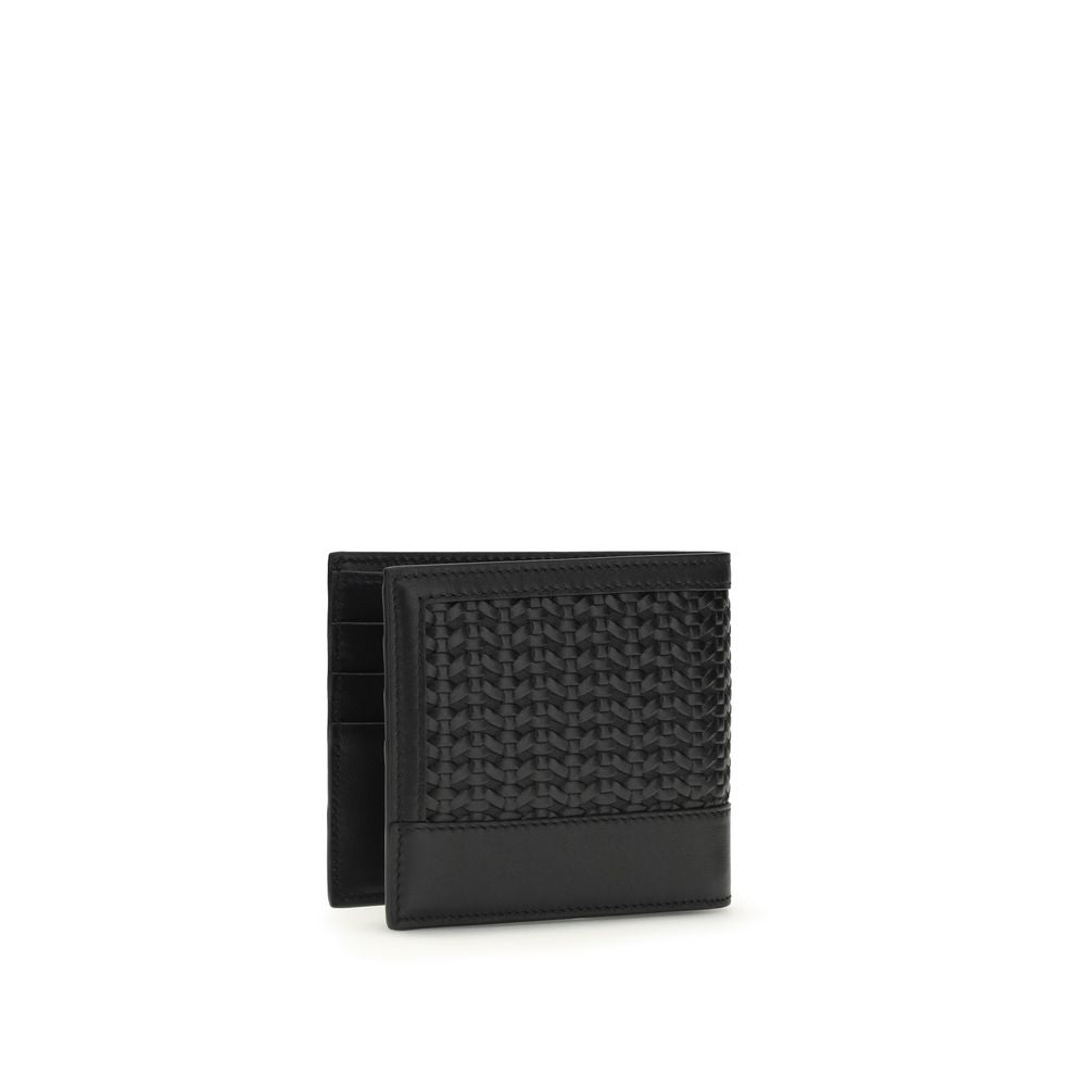 Dolce & Gabbana Black Calf Leather Bos Taurus Wallet | Regal Royce