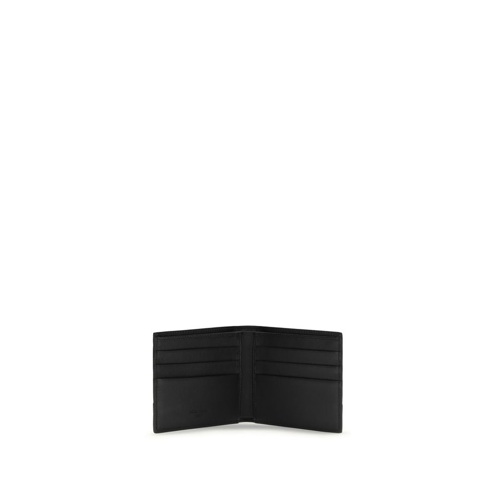 Dolce & Gabbana Black Calf Leather Bos Taurus Wallet | Regal Royce