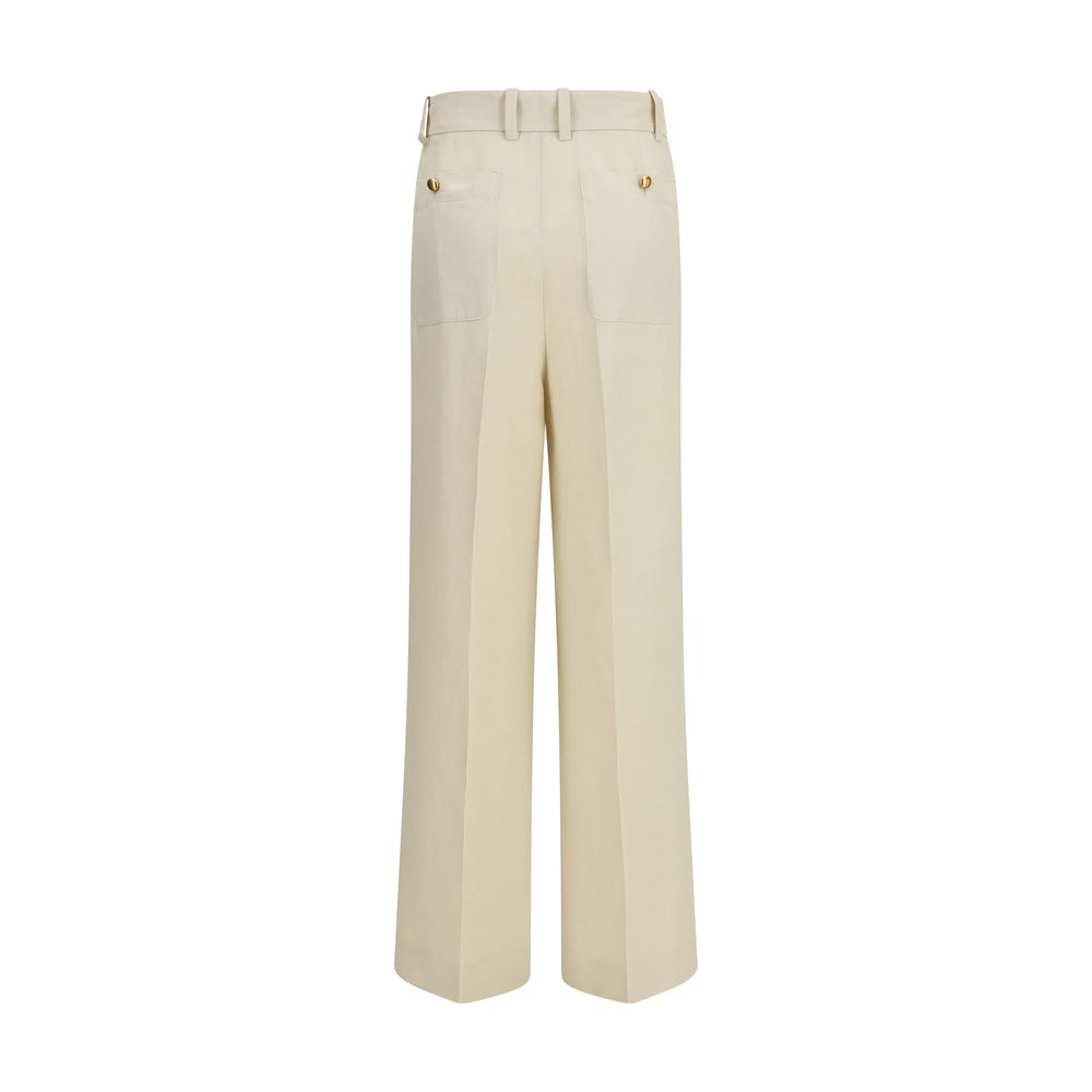 P.A.R.O.S.H. Beige Viscose Casual Pants | Regal Royce