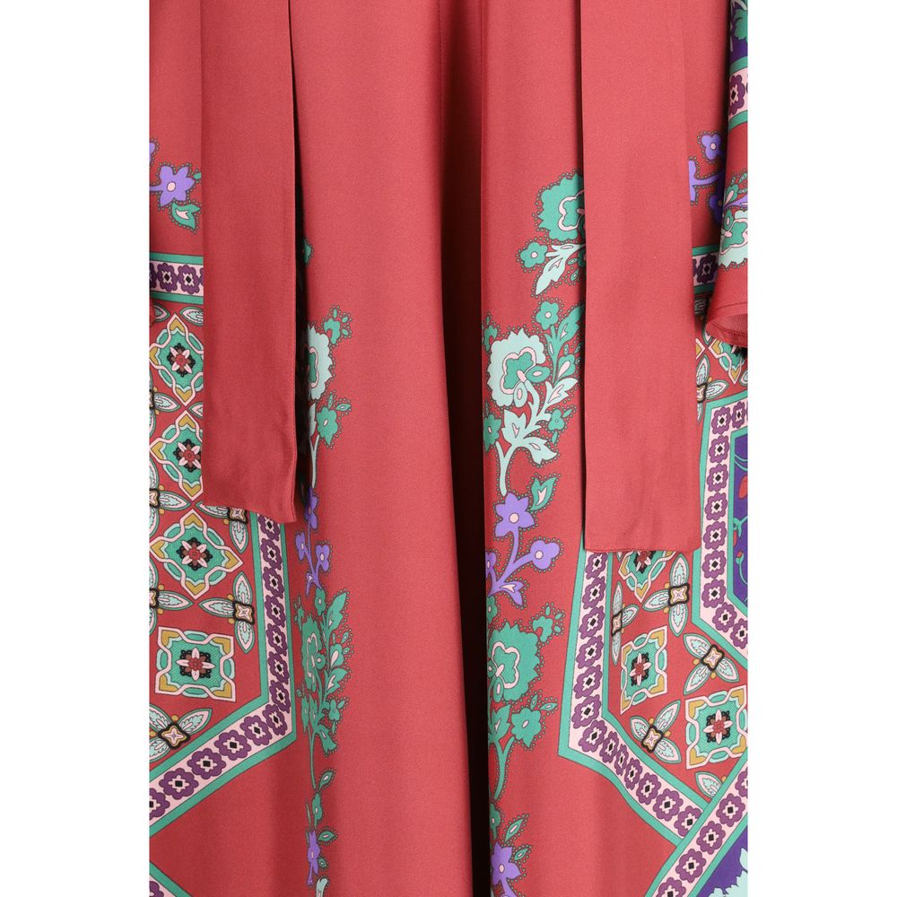 La Double J Multicolor Silk Casual Dress | Regal Royce