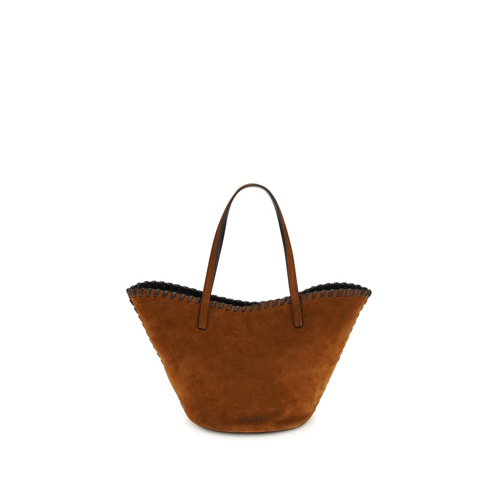 Staud Brown Calf Leather Bos Taurus Handbag | Regal Royce