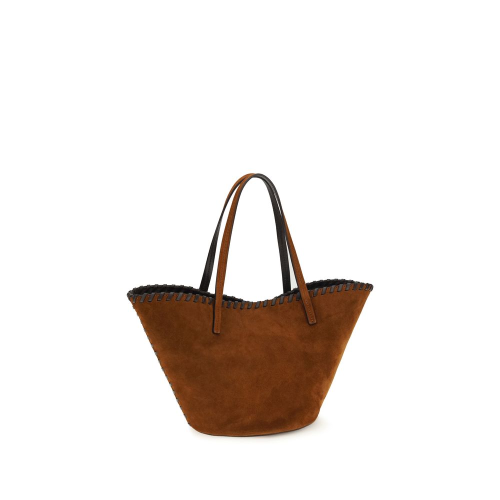 Staud Brown Calf Leather Bos Taurus Handbag | Regal Royce