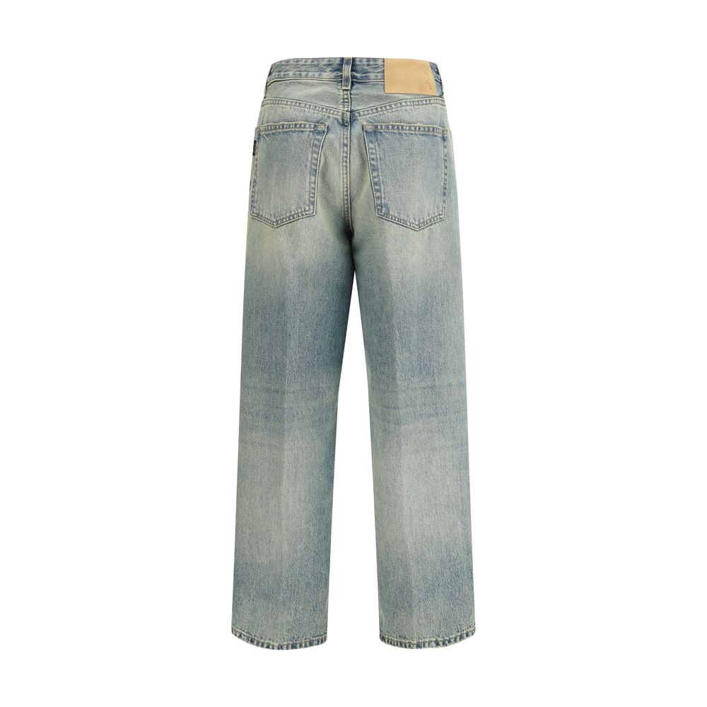 Haikure Blue Cotton Straight-Leg Jeans | Regal Royce
