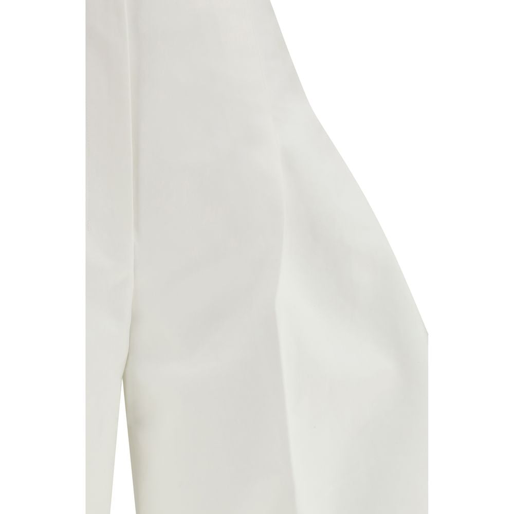 Jacquemus White Cotton Cropped Pants | Regal Royce