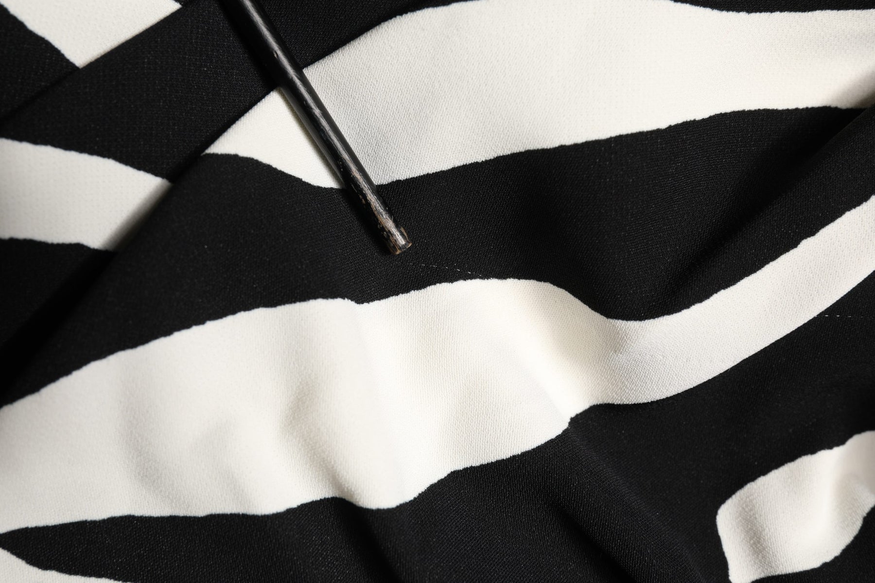 Dolce & Gabbana Black White Zebra Print CadyCalf Length Dress | Regal Royce
