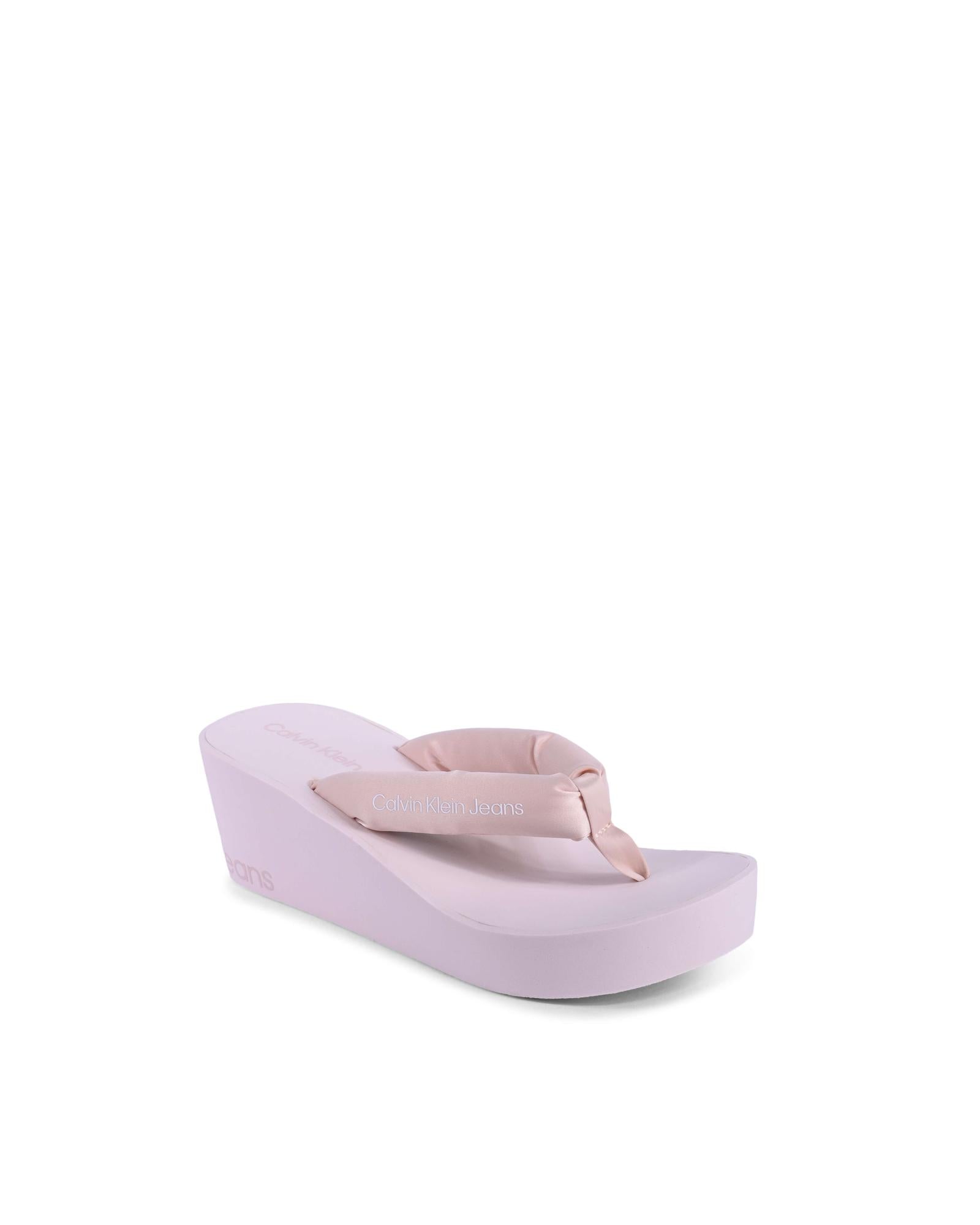 Calvin Klein Pink Recycled Polyester Flip-Flop Sandals | Regal Royce