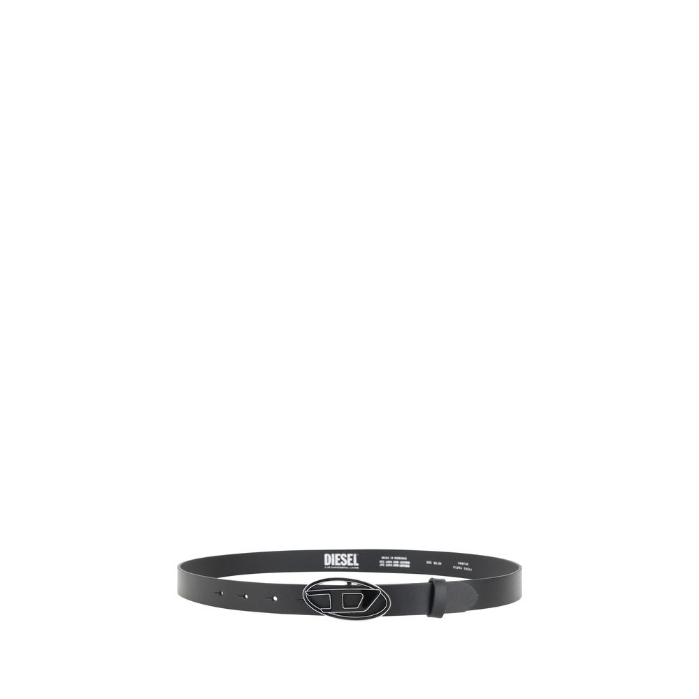 Diesel Black Calf Leather Bos Taurus Regular Belt | Regal Royce