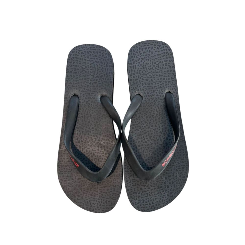 Borbonese Black Synthetic Men Flip-flop | Regal Royce
