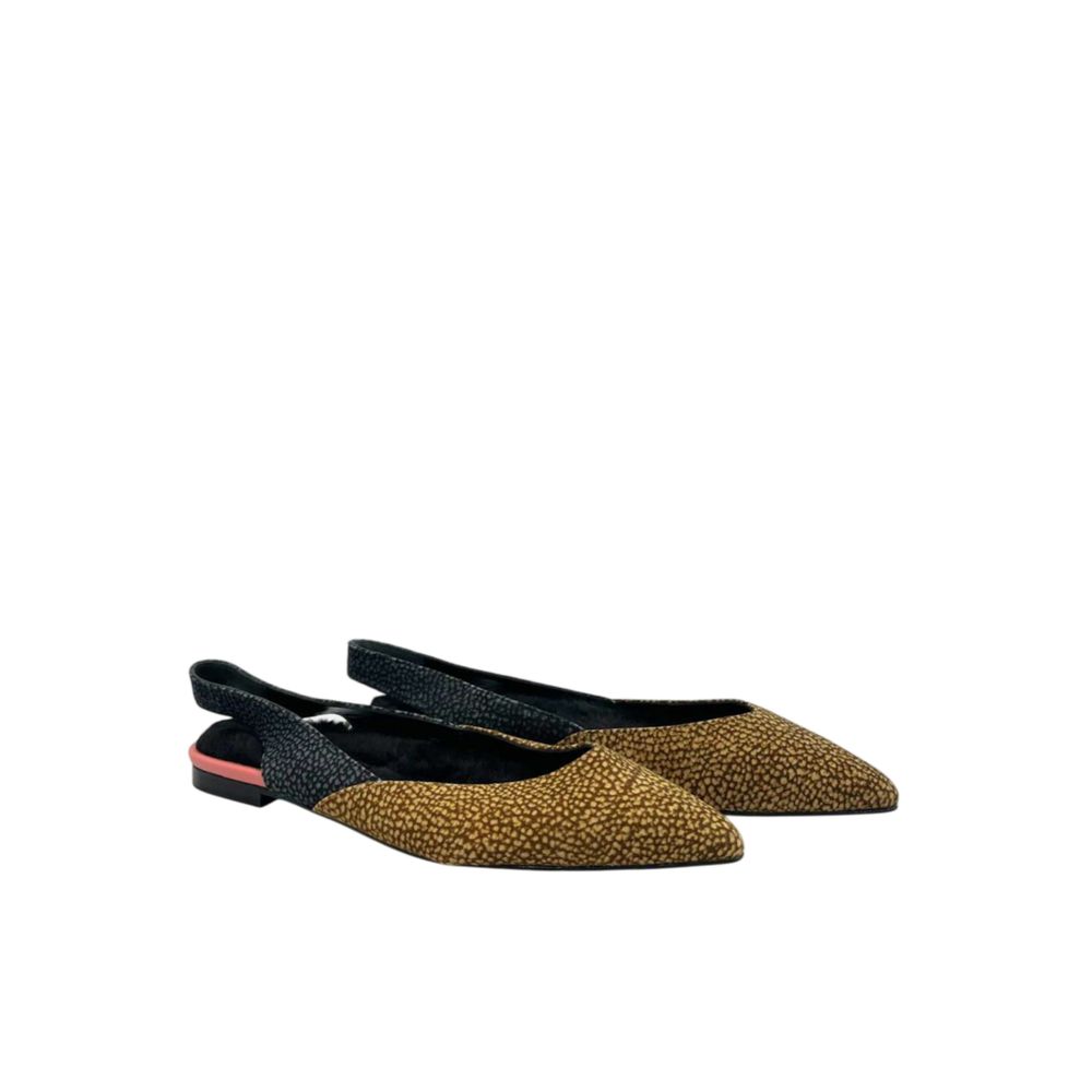 Borbonese Beige Leather Women Ballet Flat | Regal Royce