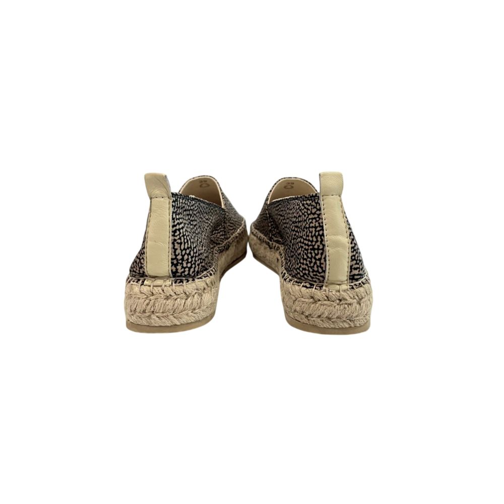 Borbonese Beige Textile Women Platform Sandal | Regal Royce