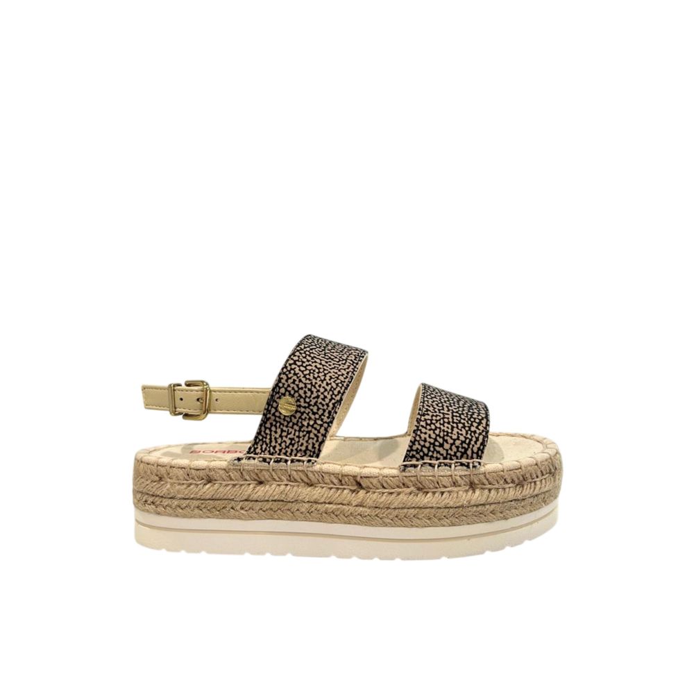 Borbonese Beige Fabric Sandal | Regal Royce