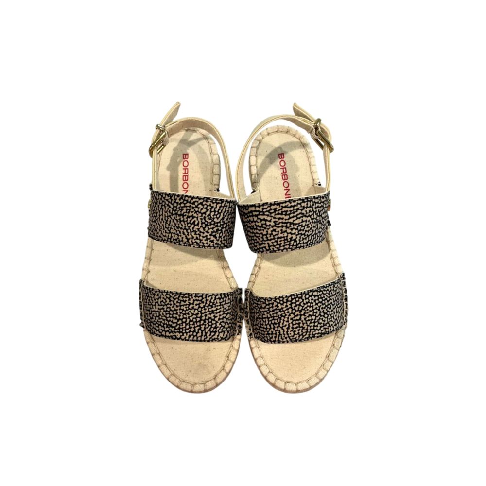 Borbonese Beige Fabric Sandal | Regal Royce