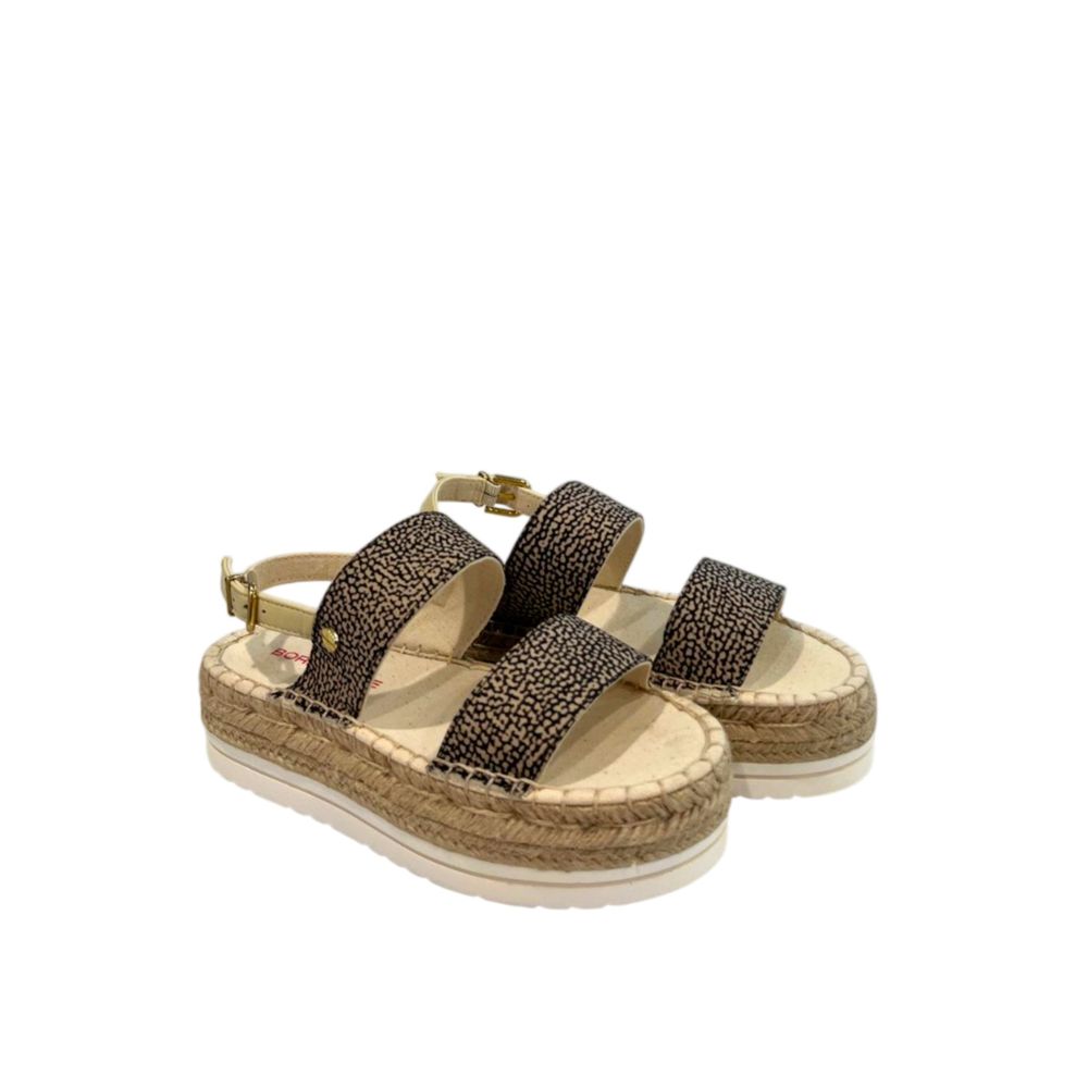 Borbonese Beige Fabric Sandal | Regal Royce