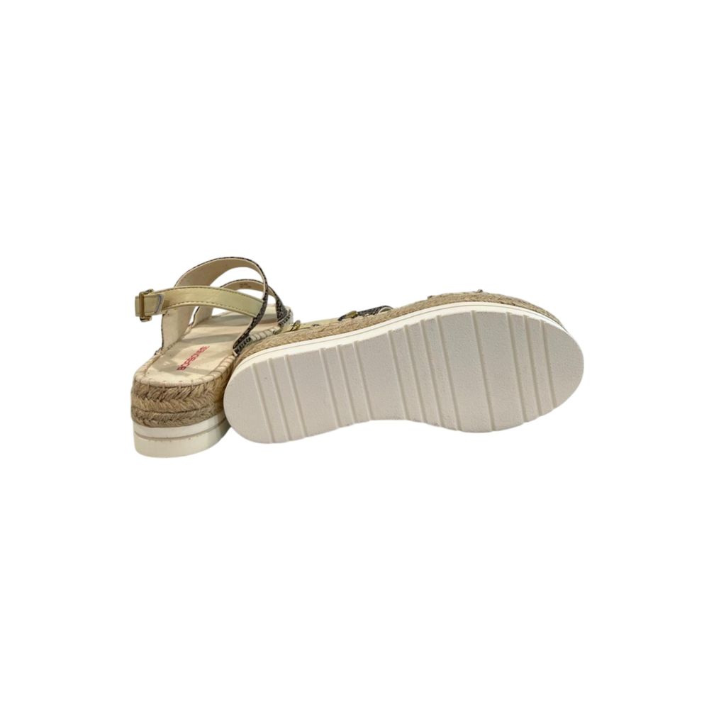 Borbonese Beige Fabric Sandal | Regal Royce