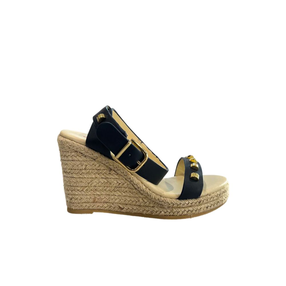 Borbonese Blue Leather Women's Platform Sandal | Regal Royce