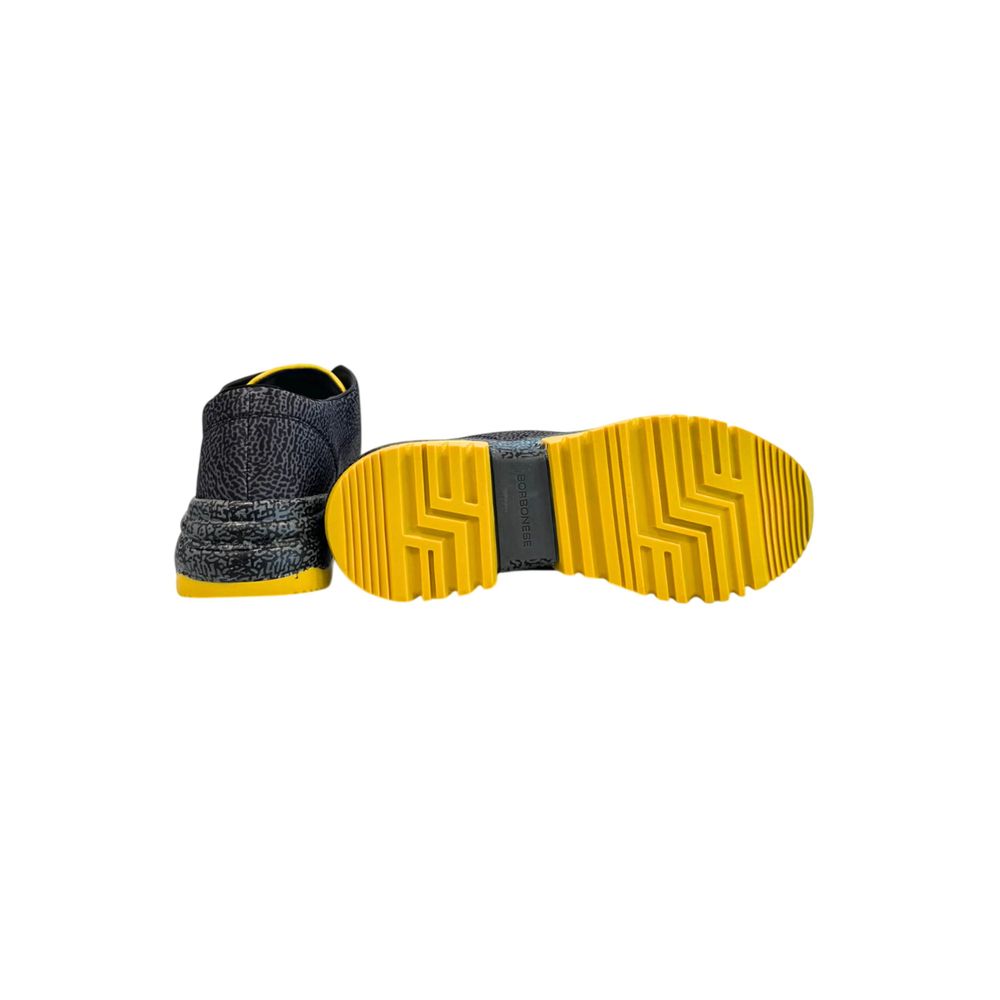 Borbonese Black Leather Women Sneaker | Regal Royce