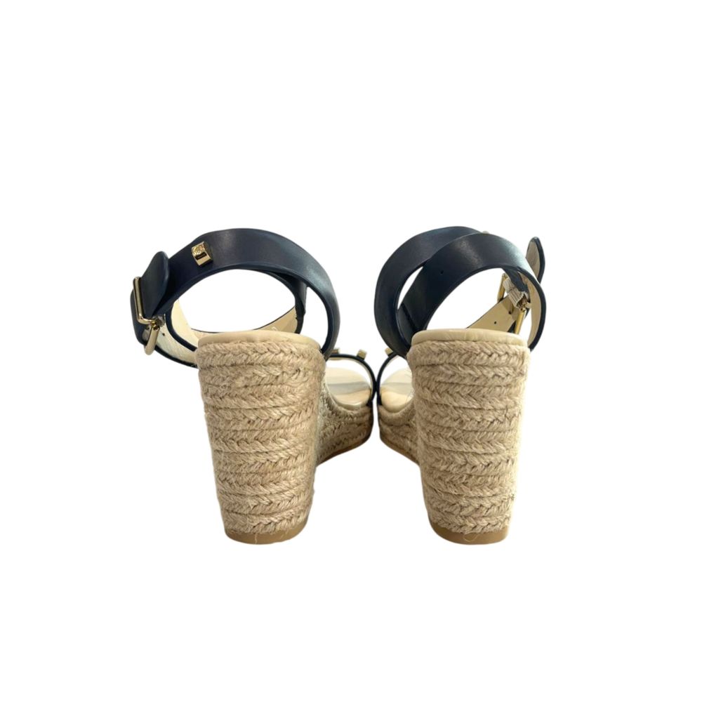 Borbonese Blue Leather Women's Platform Sandal | Regal Royce