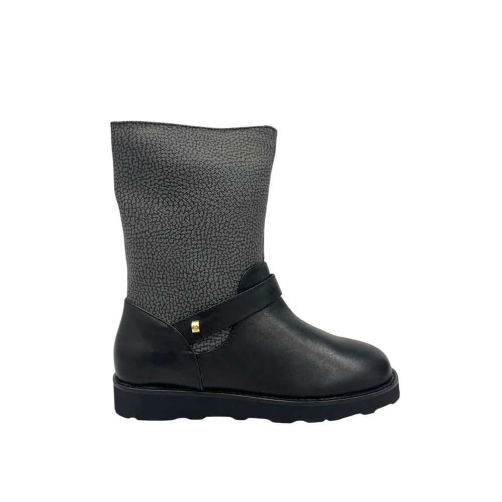 Borbonese Grey Leather Women Boot | Regal Royce