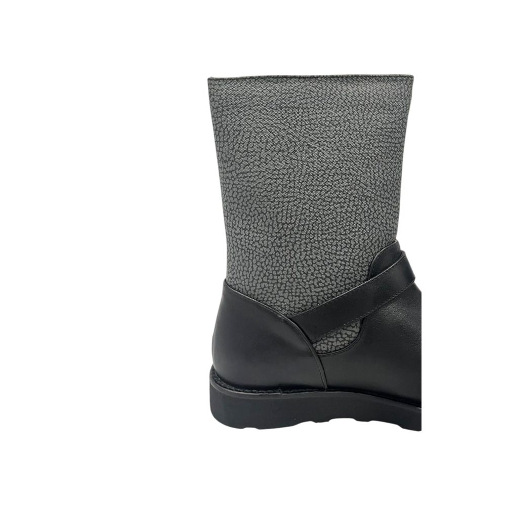 Borbonese Grey Leather Women Boot | Regal Royce