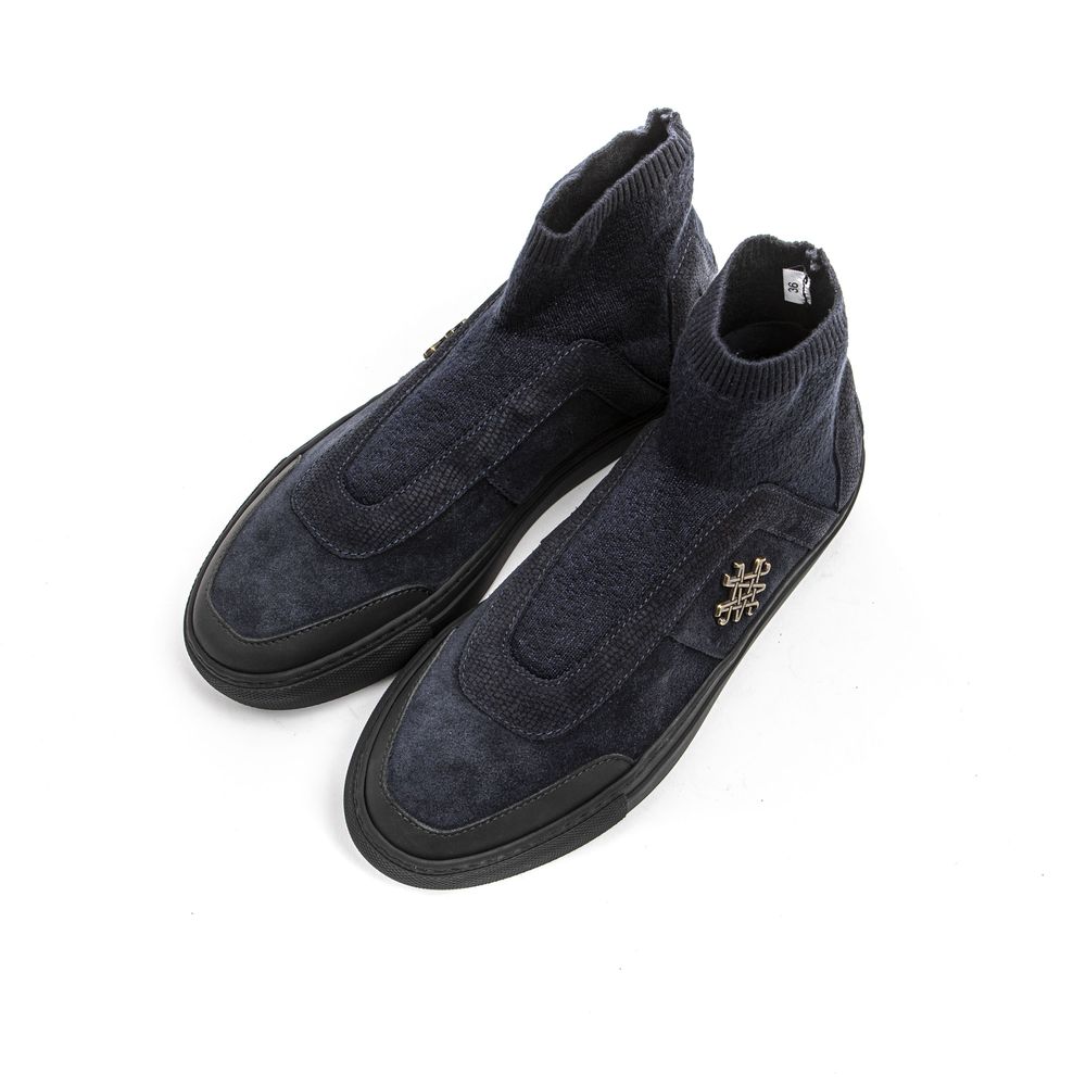 Mr&Mrs Italy Blue Leather Womens Ankle Boot | Regal Royce
