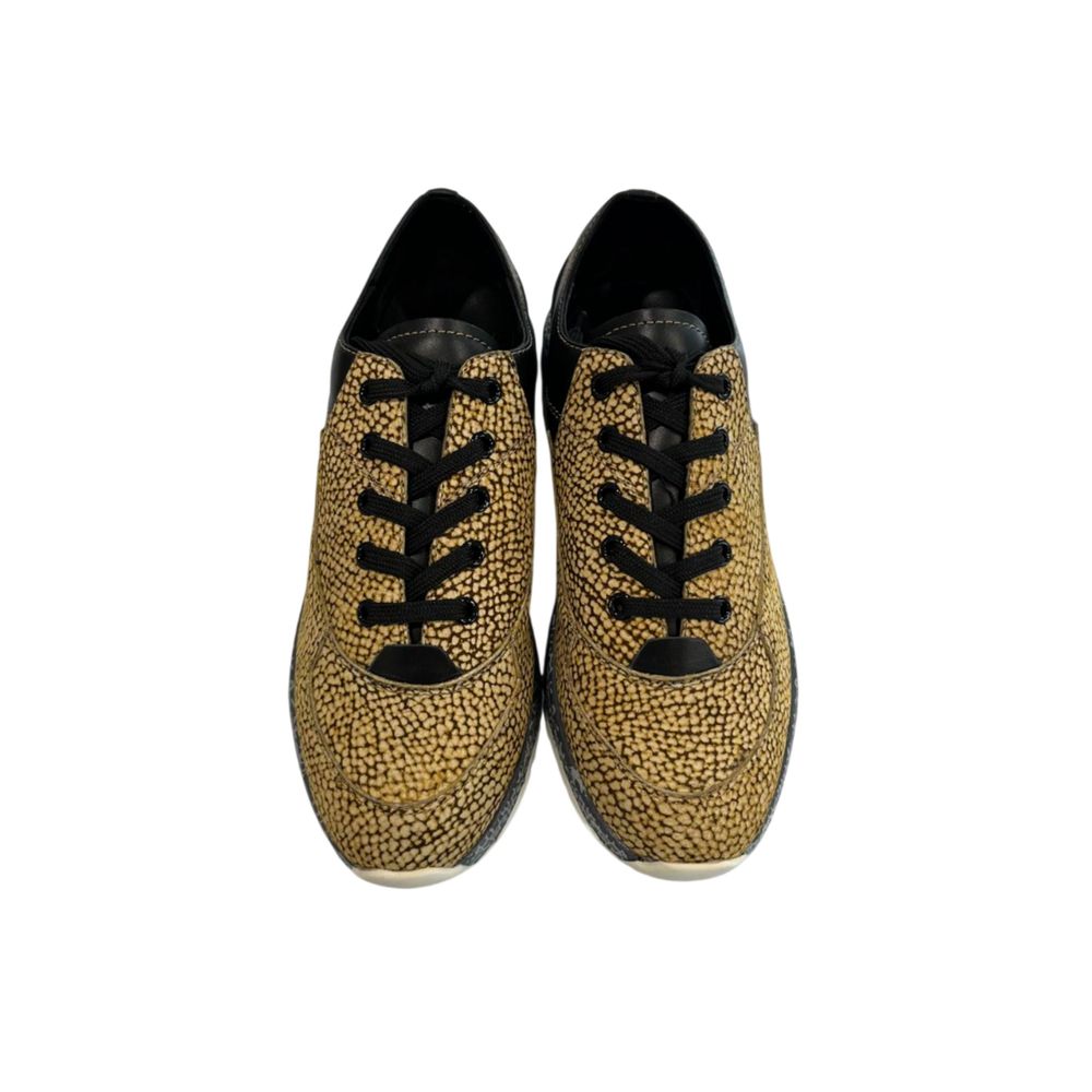 Borbonese Beige Leather Women Sneaker | Regal Royce