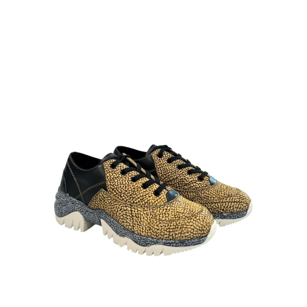 Borbonese Beige Leather Women Sneaker | Regal Royce