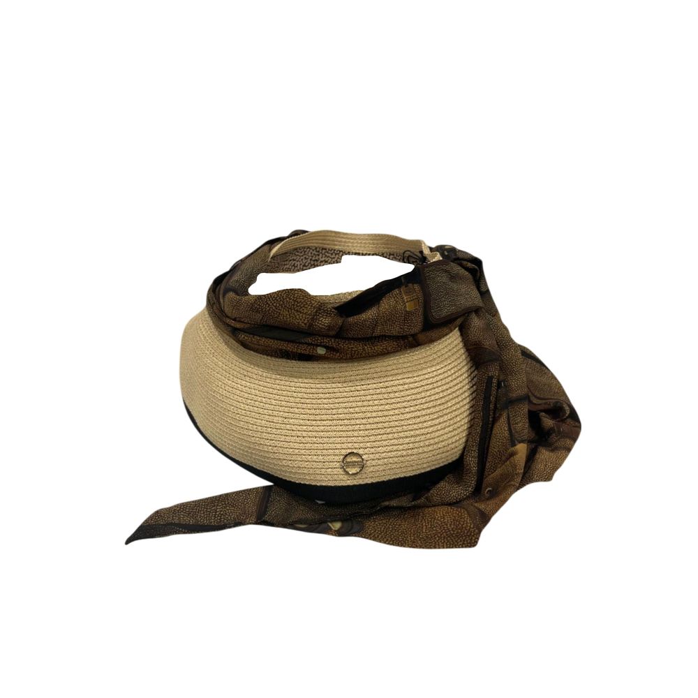 Borbonese Beige Papier Women Hat With Scarf | Regal Royce