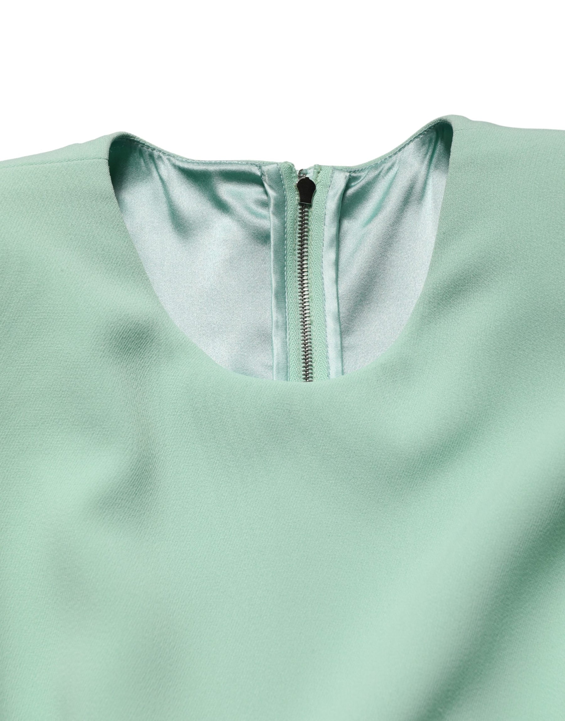 Dolce & Gabbana Green Viscose Long Sleeves Long Gown Dress | Regal Royce