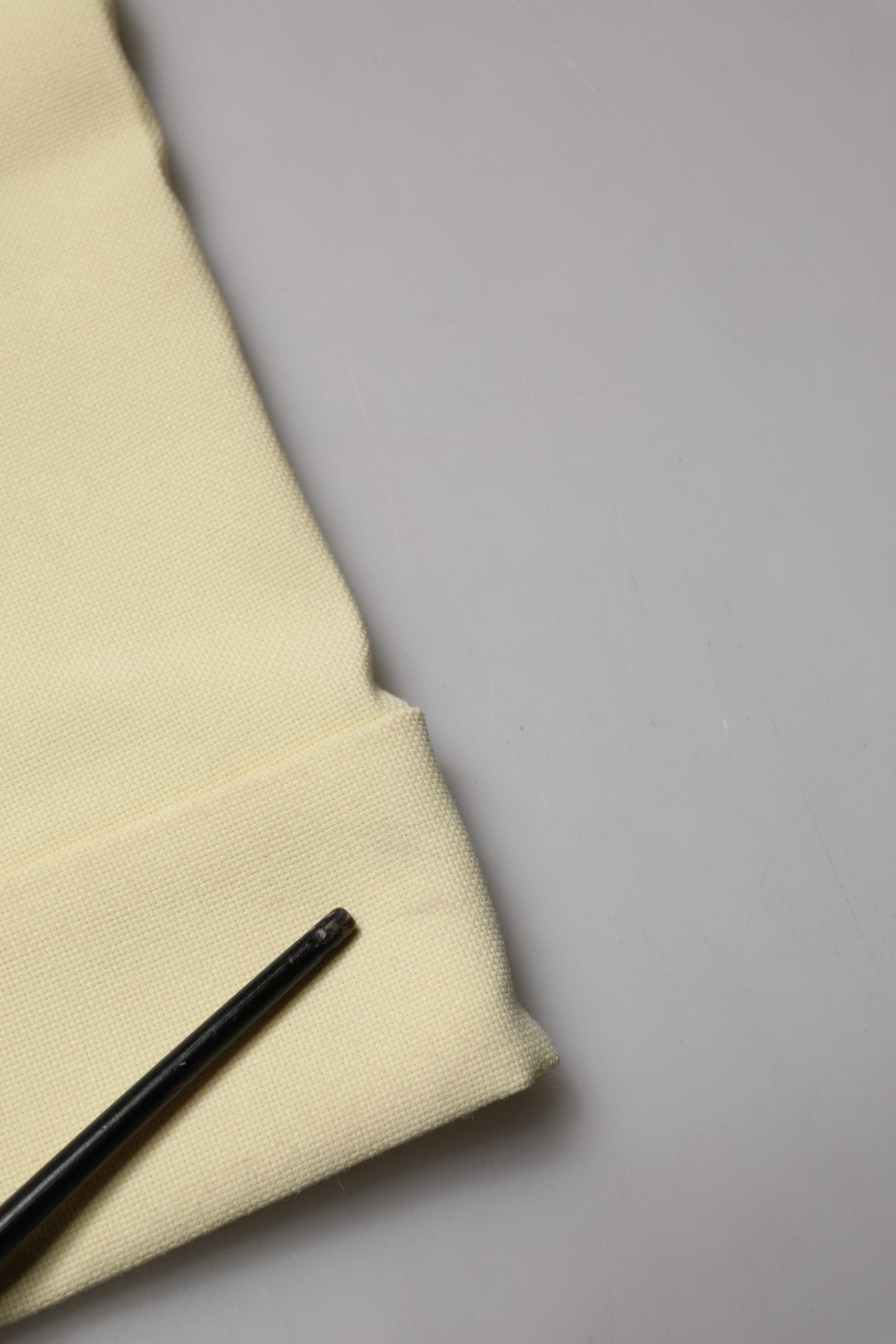 Ganni Yellow High Waisted Straight Pleated Trouser Pants | Regal Royce