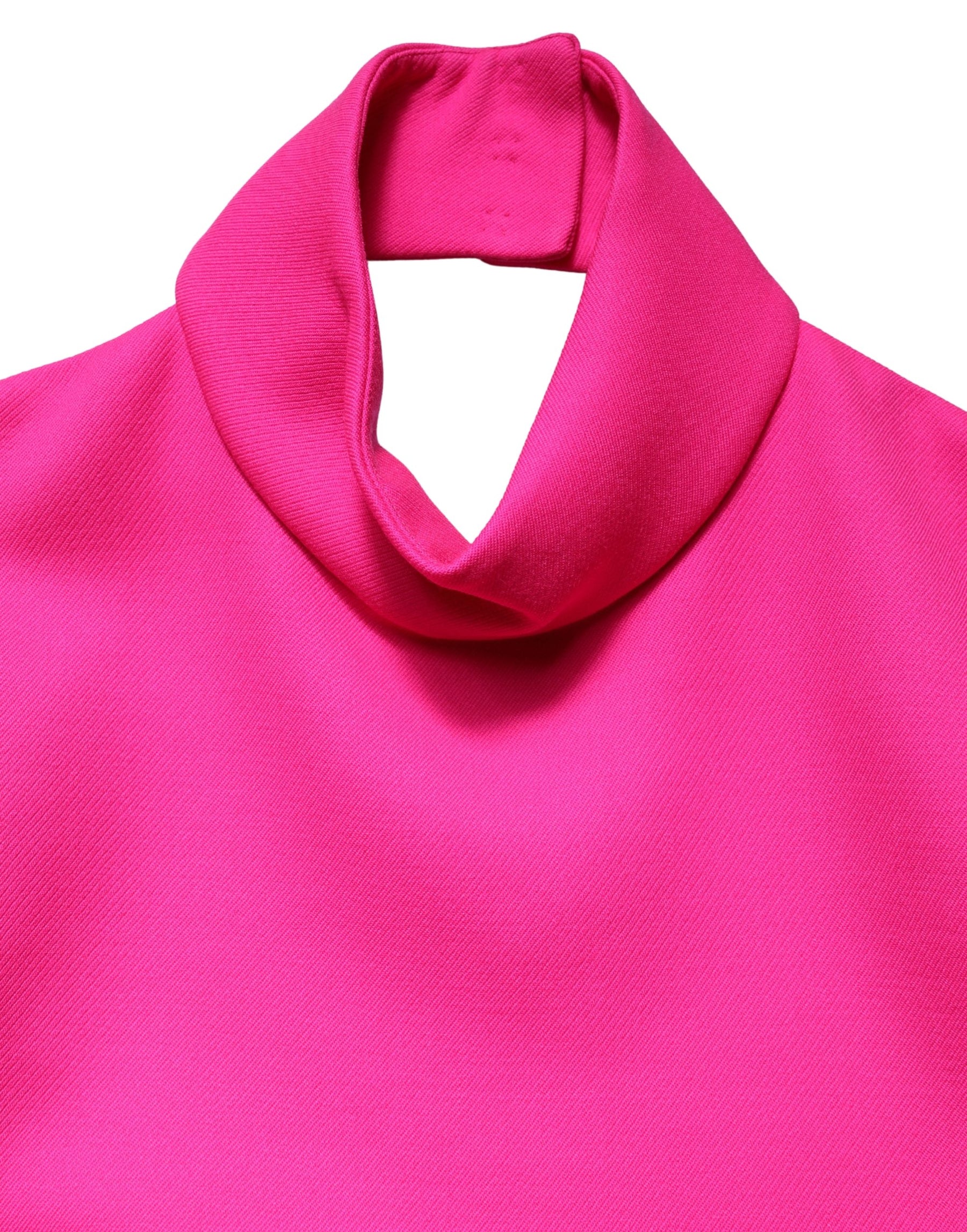 Dolce & Gabbana Hot Pink Wool Backless Sleeveless Tank Top | Regal Royce