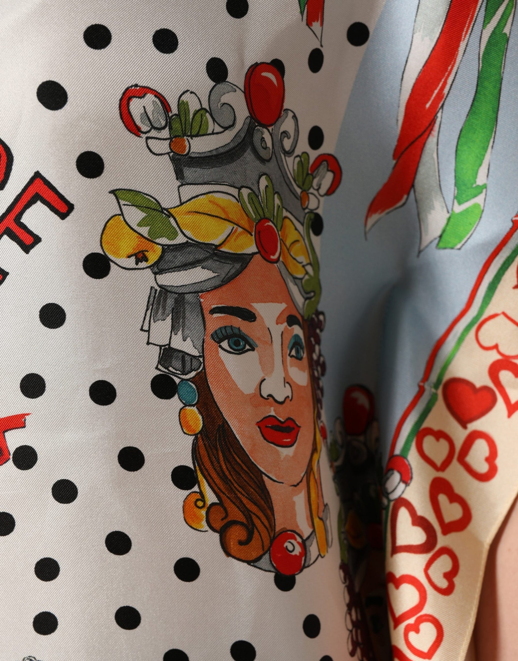 Dolce & Gabbana Multicolor Italy Scenes Graphic Silk Top | Regal Royce