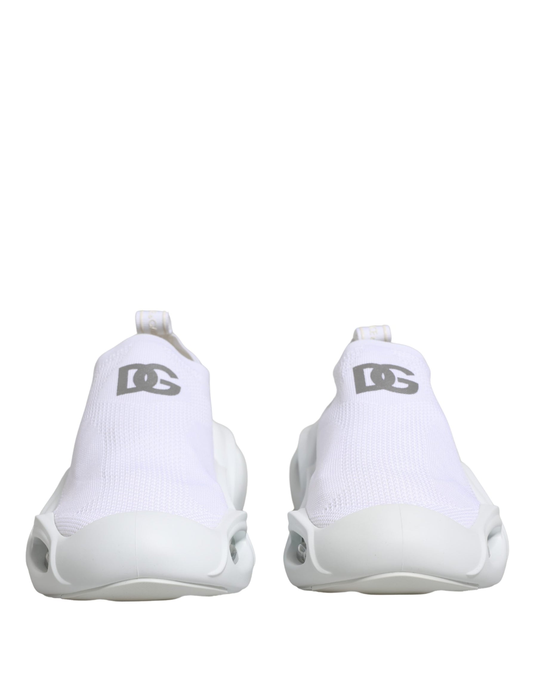 Dolce & Gabbana White Slip On Wave Low Top Sneakers Shoes | Regal Royce