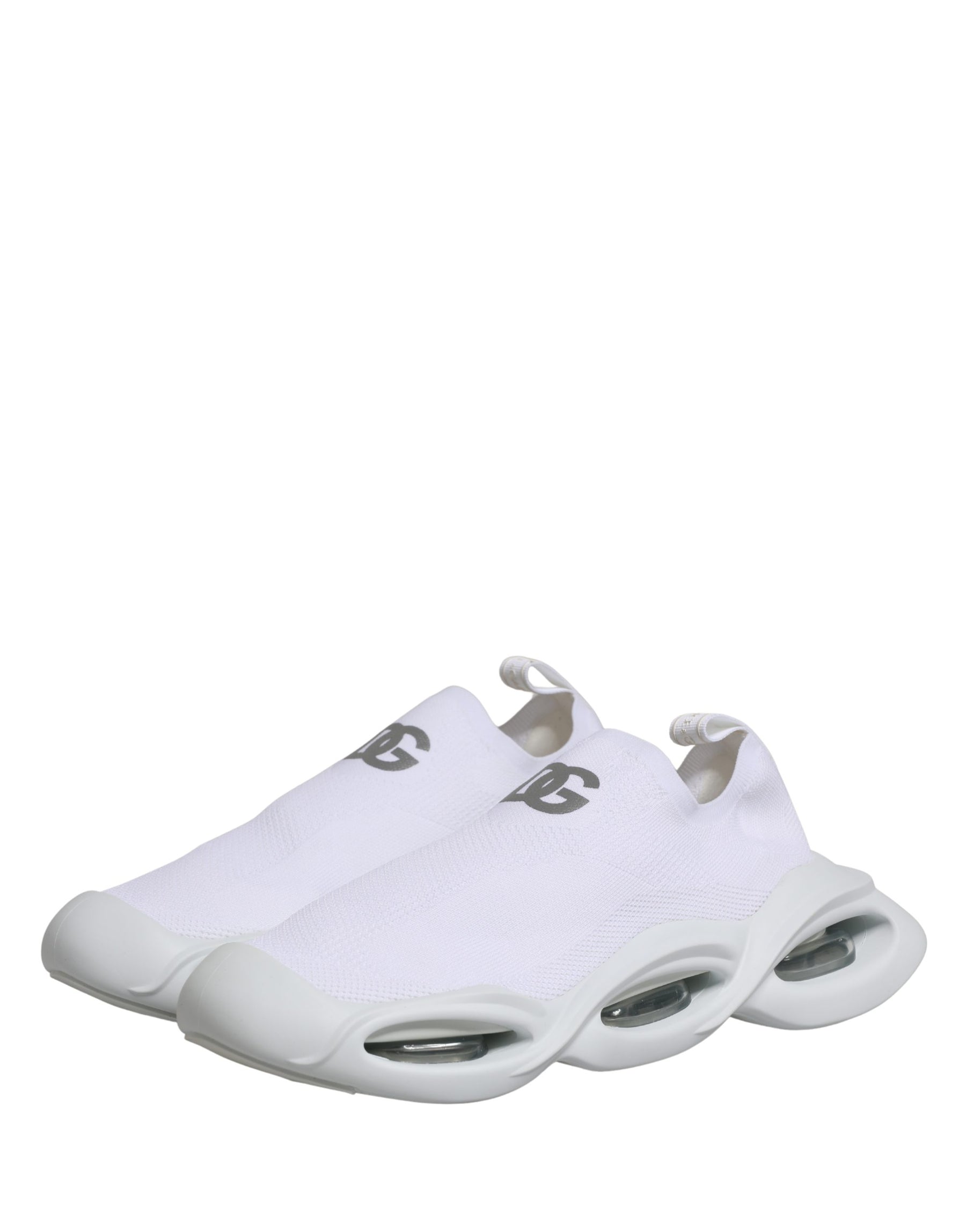 Dolce & Gabbana White Slip On Wave Low Top Sneakers Shoes | Regal Royce