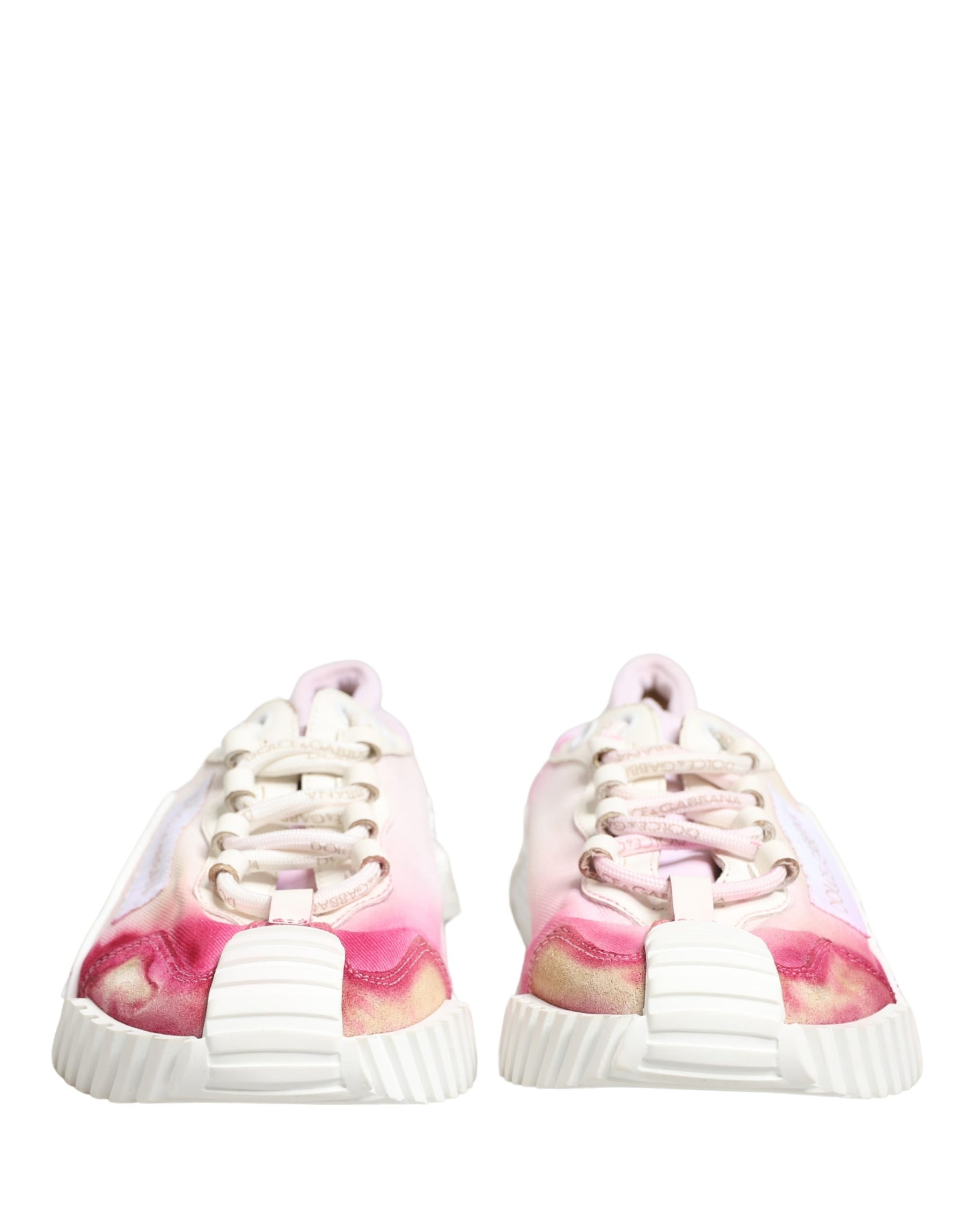 Dolce & Gabbana White NS1 Lace Up Low Top Sneakers Shoes | Regal Royce