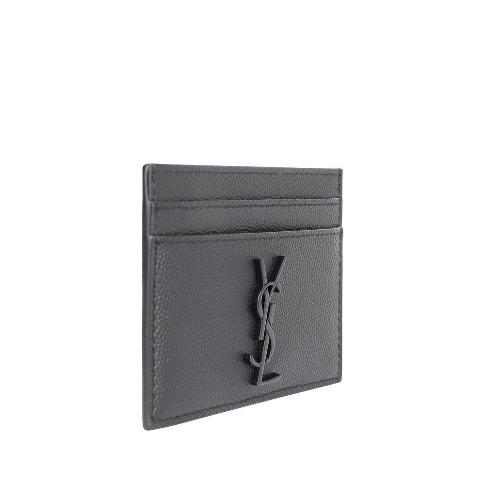 Saint Laurent Gray Calf Leather Bos Taurus Wallet | Regal Royce