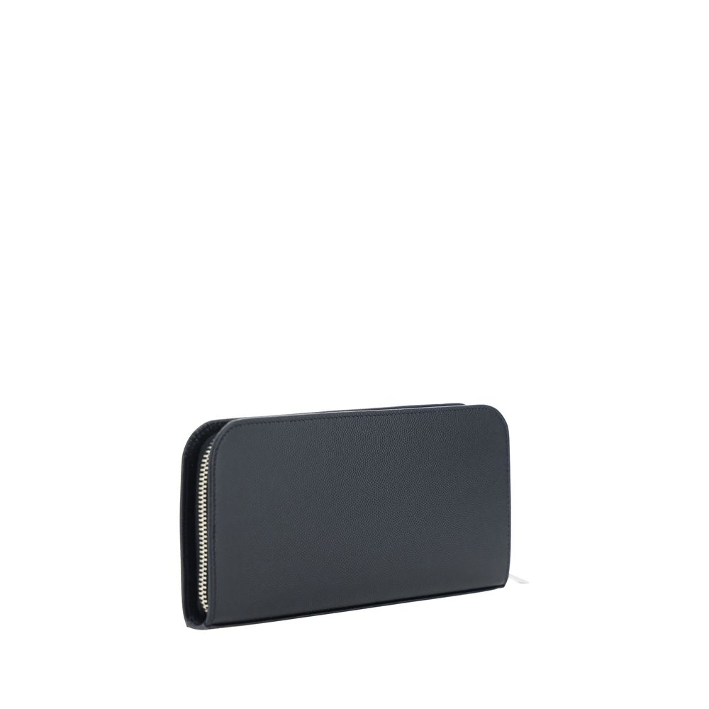 Saint Laurent Black Calf Leather Bos Taurus Wallet | Regal Royce