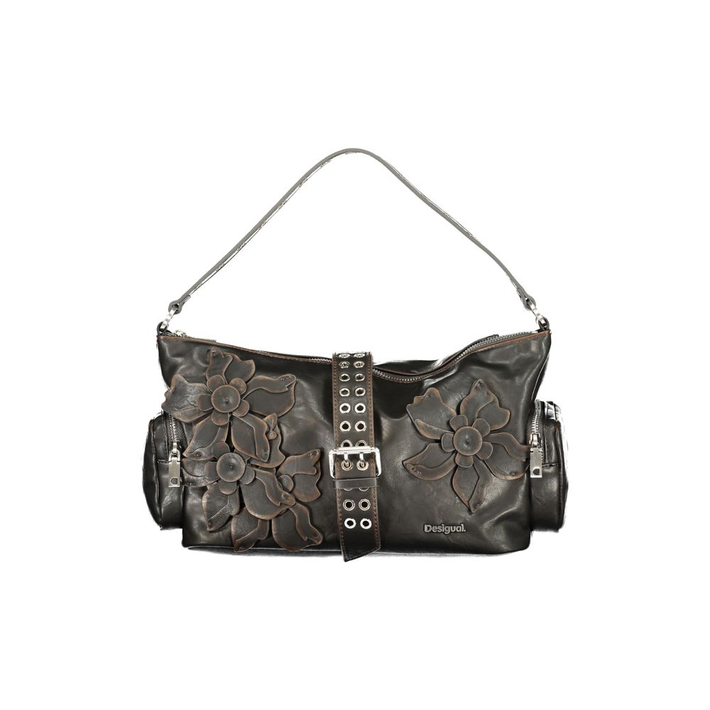 Desigual Marrone Polyurethane Women Handbag | Regal Royce