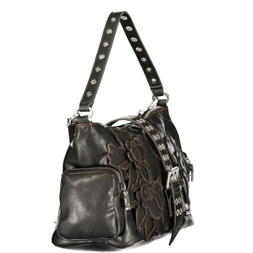 Desigual Marrone Polyurethane Women Handbag | Regal Royce