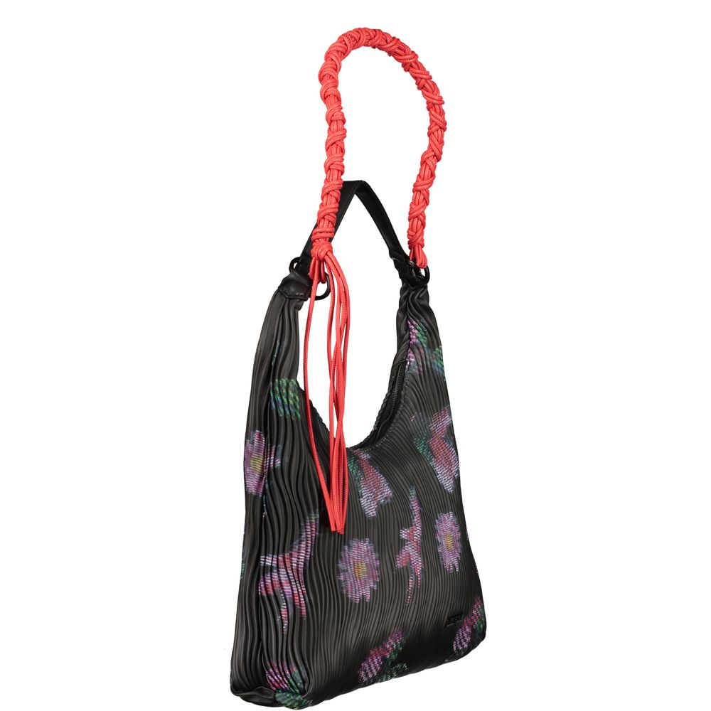 Desigual Nero Polyurethane Women Handbag | Regal Royce
