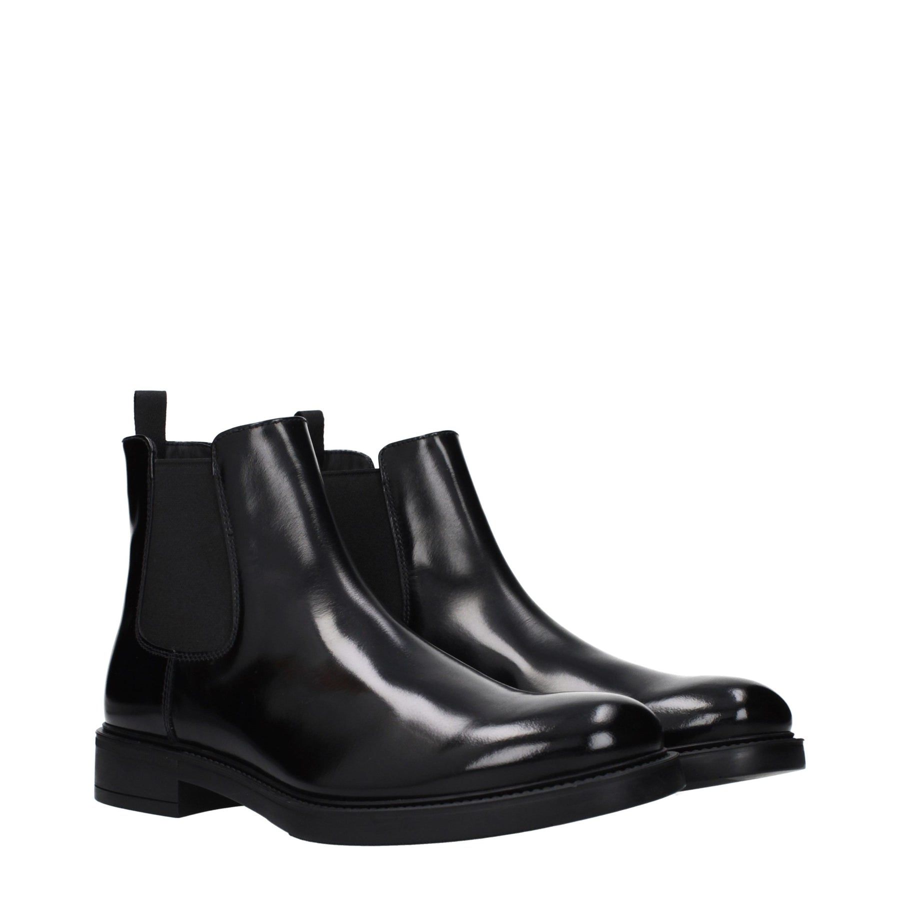 Prada Black Leather Ankle Boots | Regal Royce