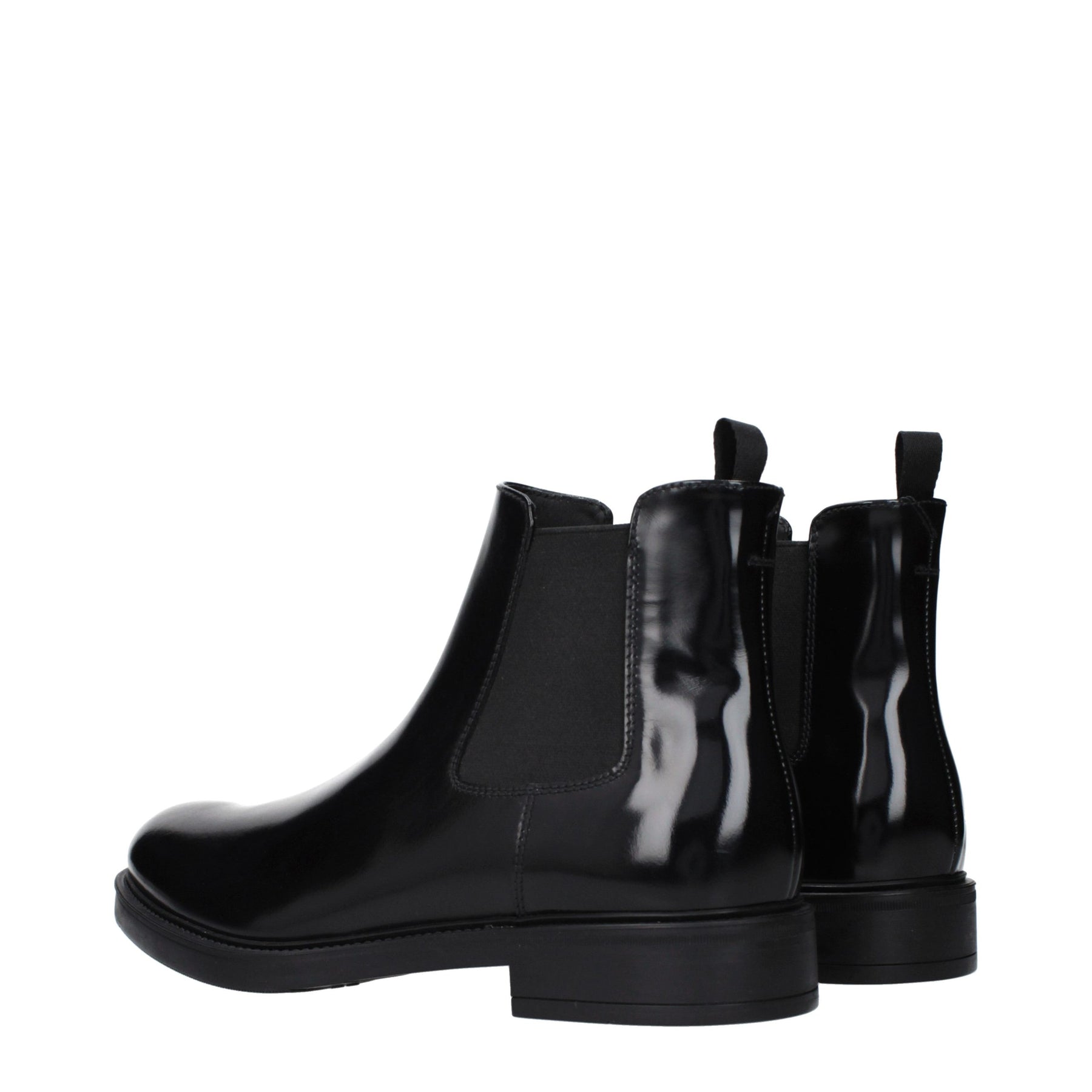 Prada Black Leather Ankle Boots | Regal Royce