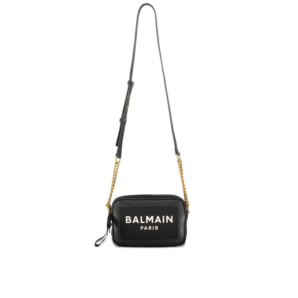 Balmain Black Cotton Shoulder Bag | Regal Royce