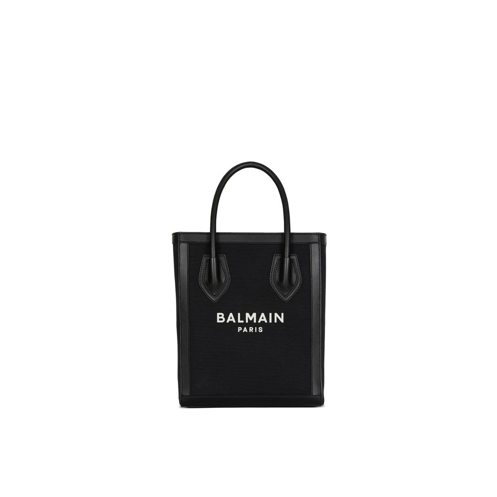 Balmain Black Cotton Tote Bag | Regal Royce
