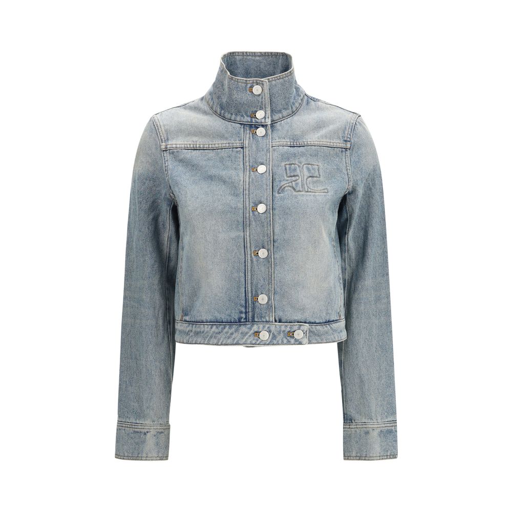 Courrèges Blue Cotton Denim Jacket | Regal Royce