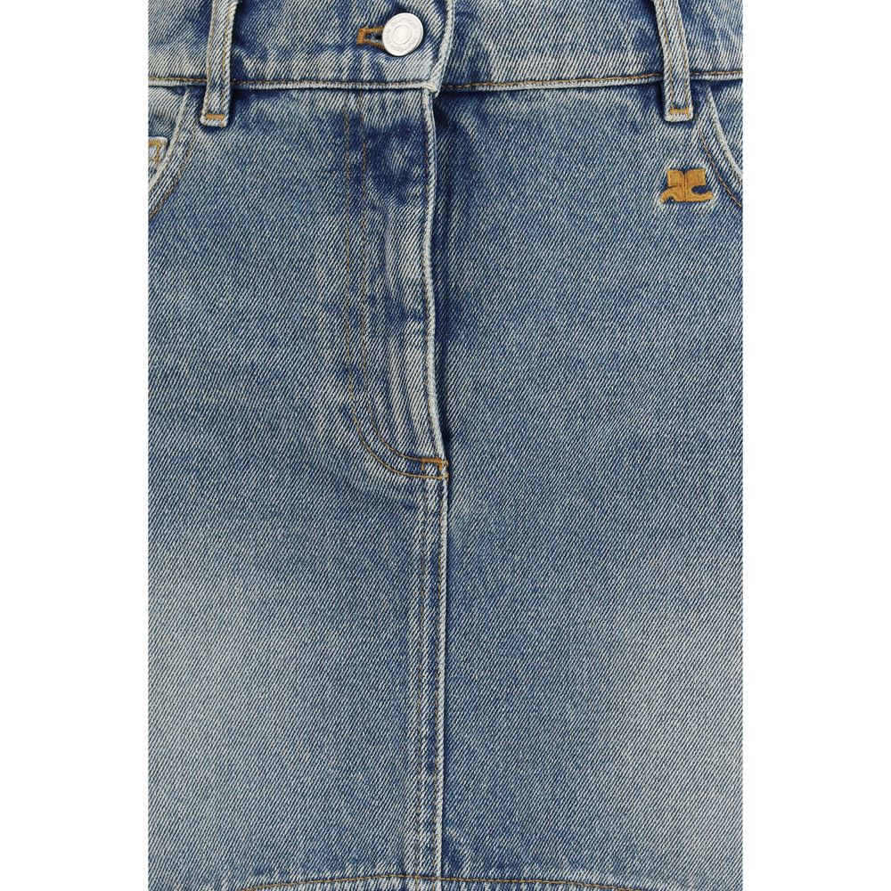Courrèges Blue Denim Skirt | Regal Royce
